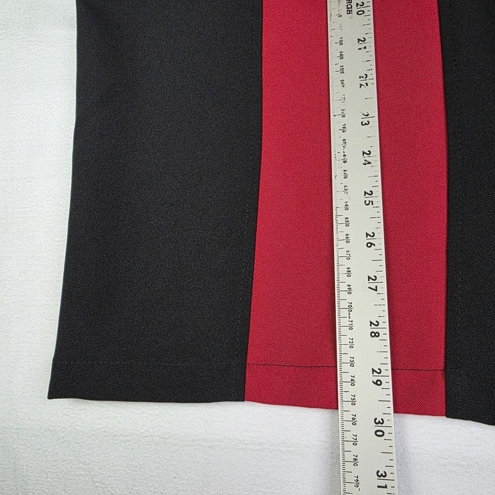 Steady Bowling Shirt Mens XL Red Black Short Sleeve Button Up Rockabilly Casual - Picture 7 of 7